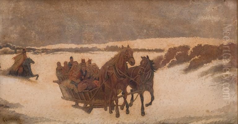 Sanna Oil Painting by Kajetan Kosinski