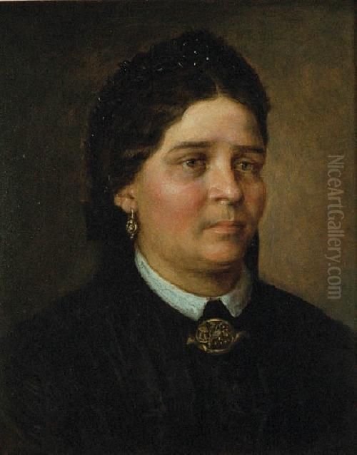 Portret Pani Wiktorii Z Schwartzow Majew Oil Painting by Aleksander Kotsis