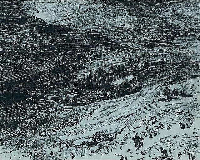 Landscape At Night Oil Painting by Leopold Krakauer