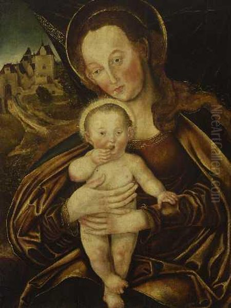 Maria Mit Kind Oil Painting by Matthias Krodel