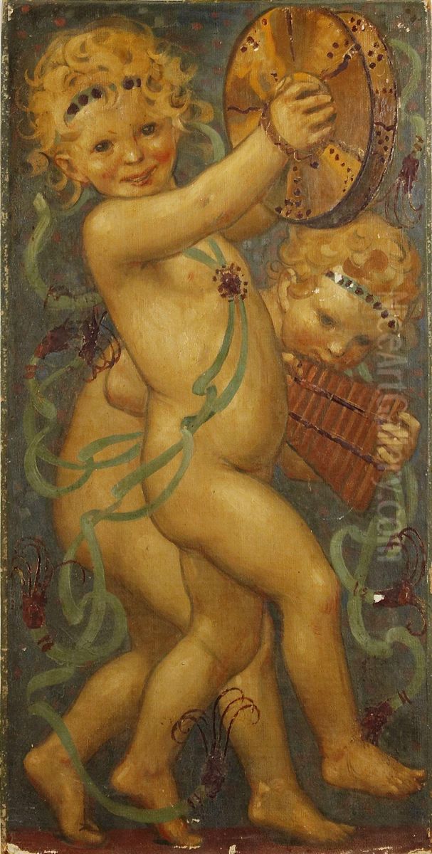 Hans Art Oil Painting by Julius Johann Ferdinand Kronberg