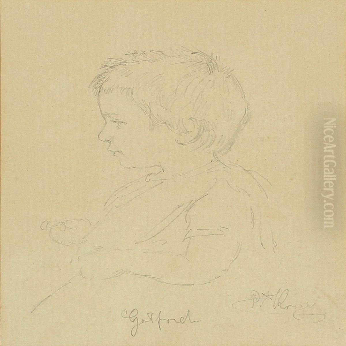 Gotfred Oil Painting by Peder Severin Kroyer