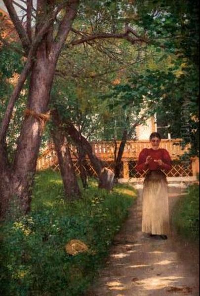 Tadeusz Kruszewski 
Wrozba Oil Painting by Tadeusz Kruszewski