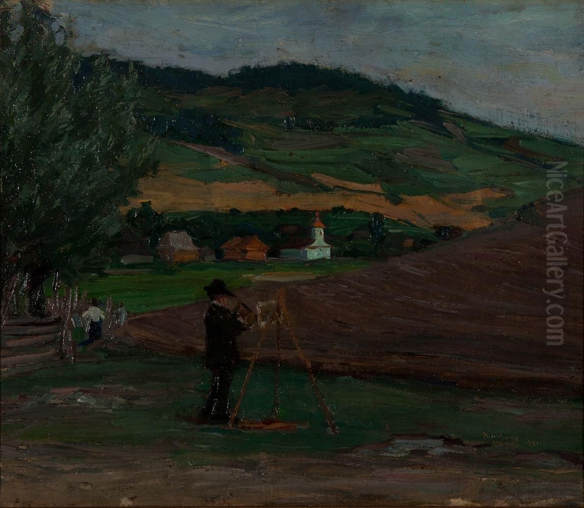 Taj Festovel Oil Painting by Ferenc Krutsay