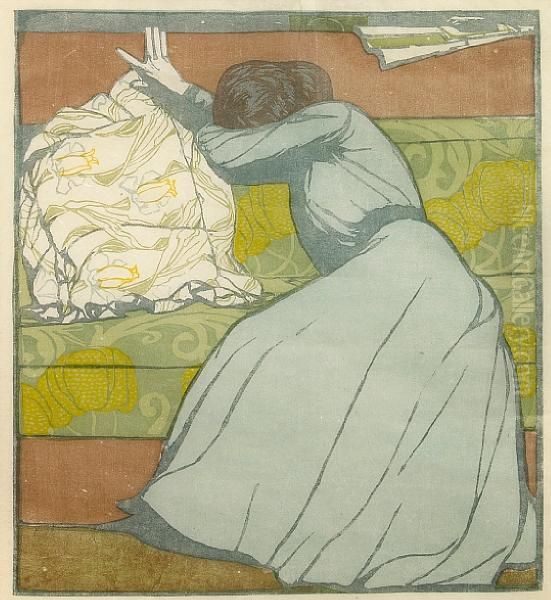 Der Polster Oil Painting by Max Kurzweil