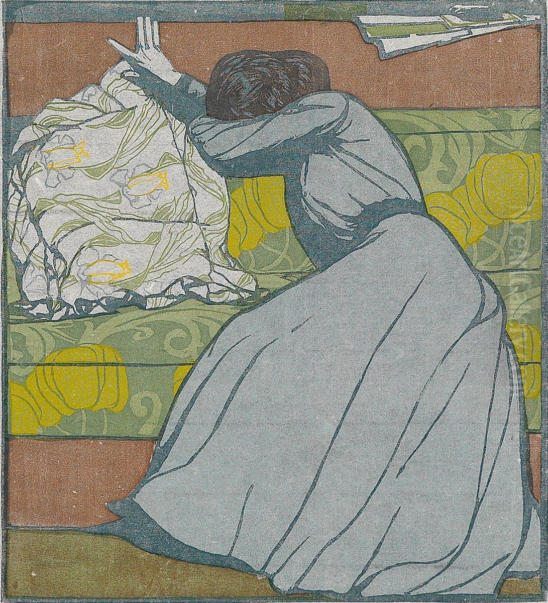 The Cushion Oil Painting by Max Kurzweil