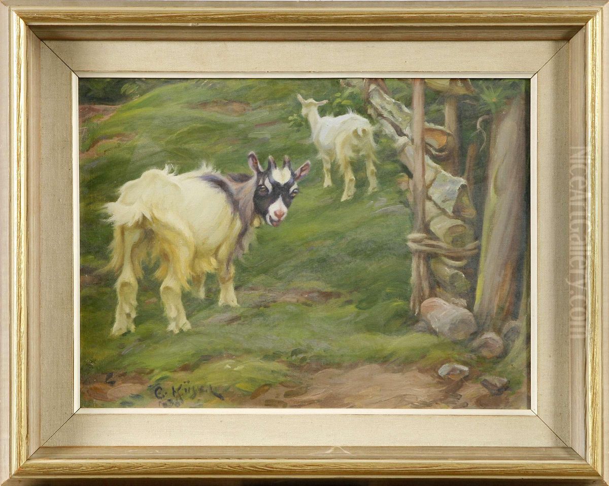 Getter Vidgarsgard Oil Painting by Ernst Nicolaus Kusel