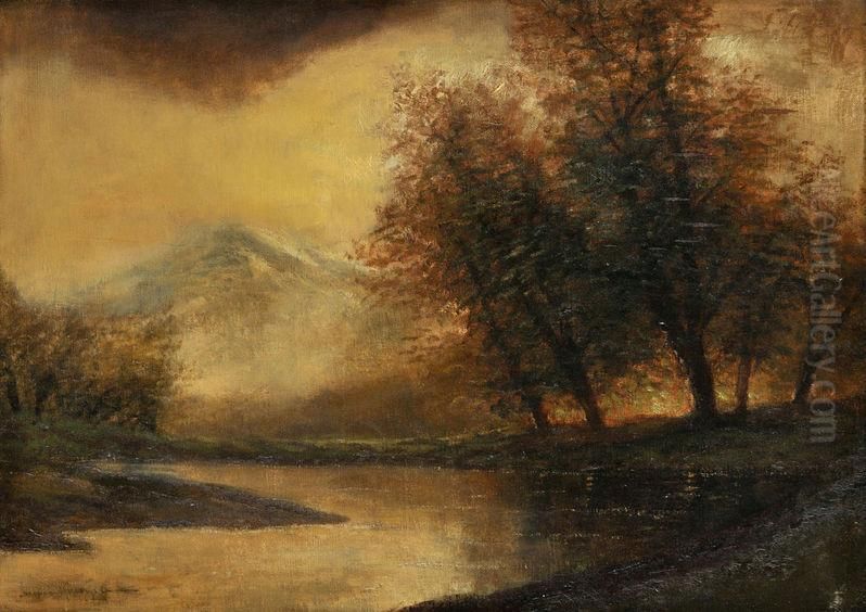 Pri Rieke Poprad Oil Painting by Jeno Kuszka