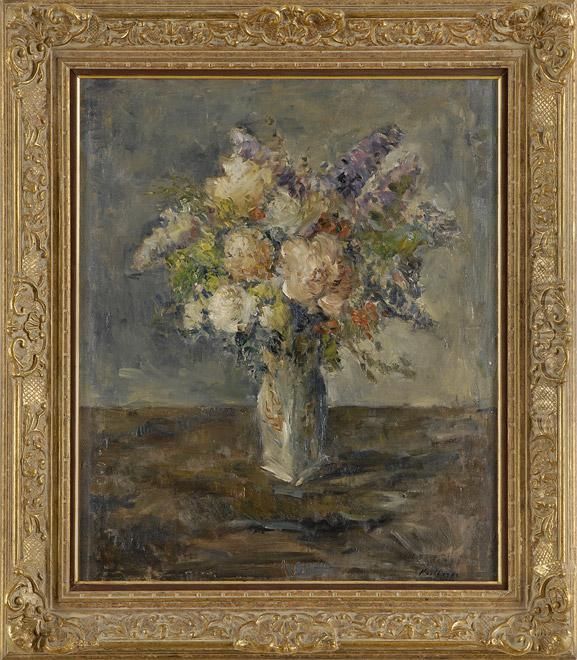 Blumenstilleben. Oil Painting by August Kutterer