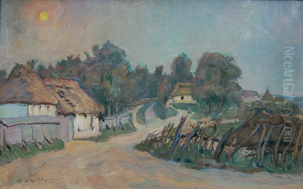 Pejzaz Oil Painting by Ludwik Kwiatkowski