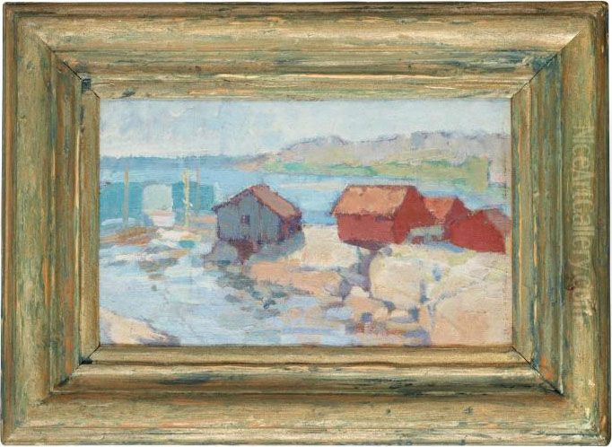 Sjobodar Vid Styrso Oil Painting by Carl Kylberg