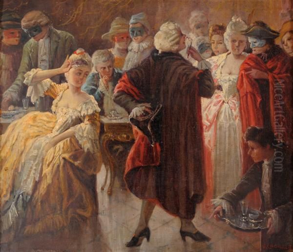 Carnevale Veneziano Oil Painting by Vincenzo La Bella