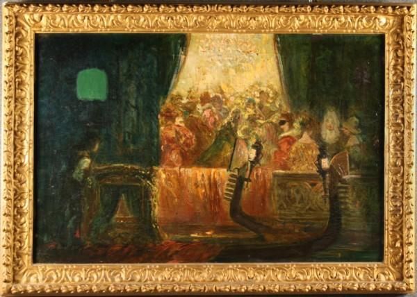 ''ballo In Maschera''. Oil Painting by Vincenzo La Bella