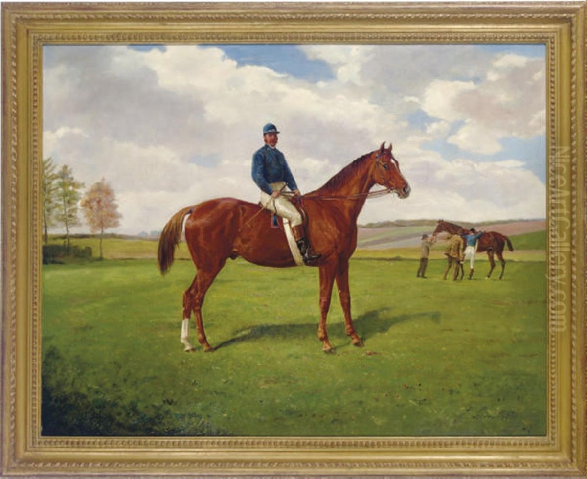 Jockey On Horse Oil Painting by Jean Edouard Lacretelle