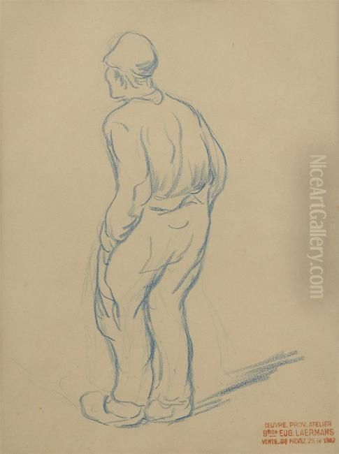 Paysan De Dos Oil Painting by Eugene Laermans