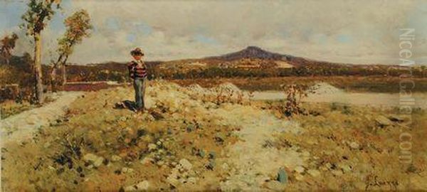 Campagna Napoletana Oil Painting by Giuseppe Laezza