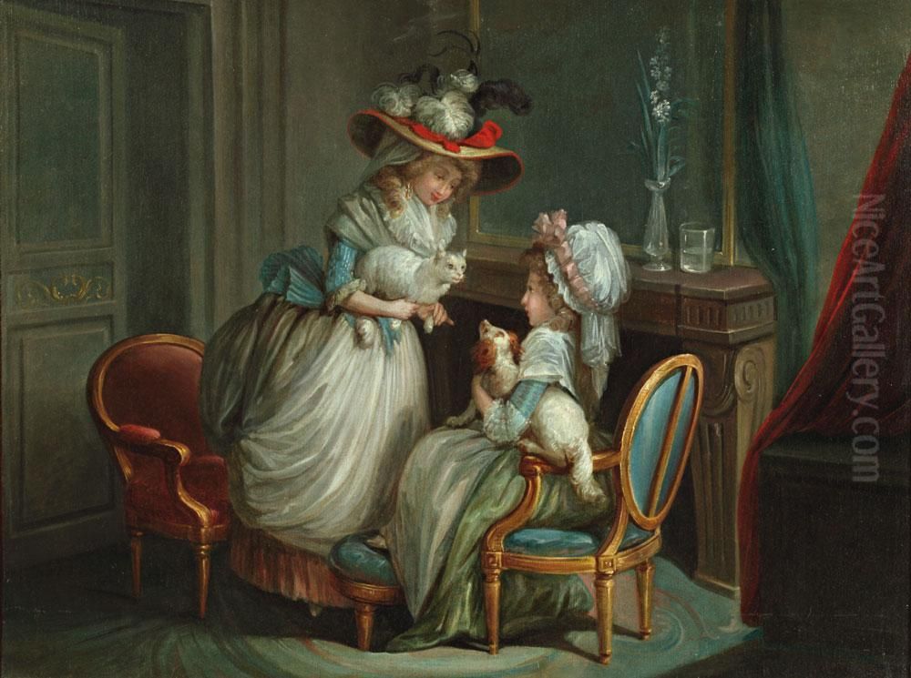 La Visite Des Animaux Oil Painting by Niklaslavreince Ii Lafrensen