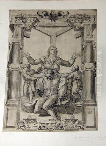 Beweinung Christi Oil Painting by Antonio Lafreri