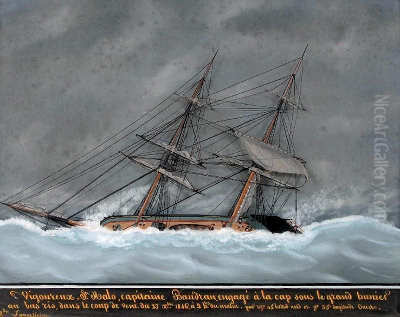 Vigoureux Oil Painting by A. Iere Lamartin