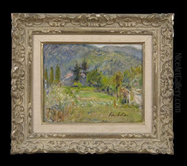 Mountainous Spring Landscape Oil Painting by Joseph Lamberton