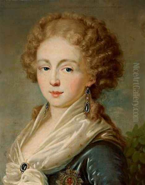 Untitled Oil Painting by Johann Baptist the Elder Lampi