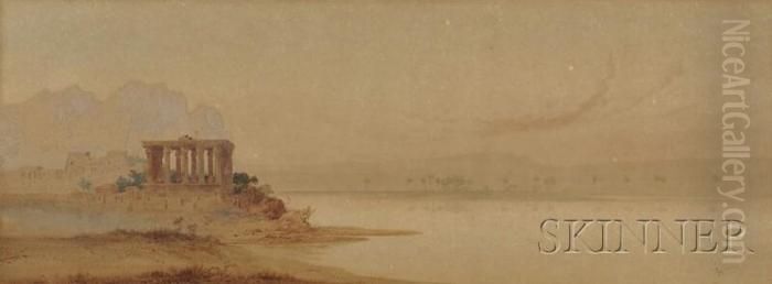 Philae Oil Painting by Augustus Osborne Lamplough