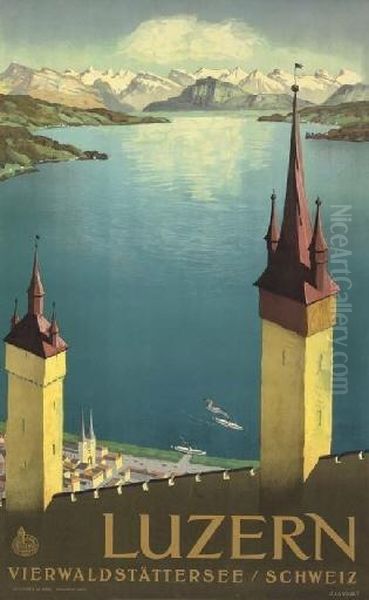 Luzern Oil Painting by Otto Landolt