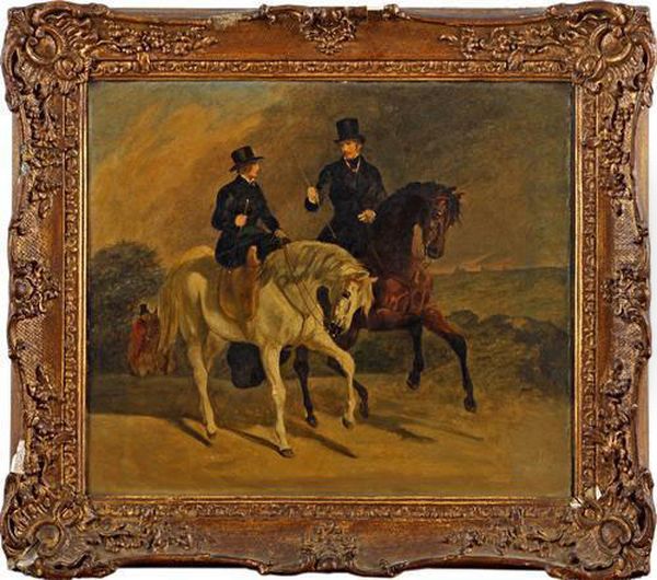 Queen And Prince Consort Oil Painting by Sir Edwin Henry Landseer
