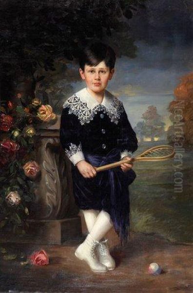 Le Jeune Joueur De Paume Oil Painting by Carl Langhorst