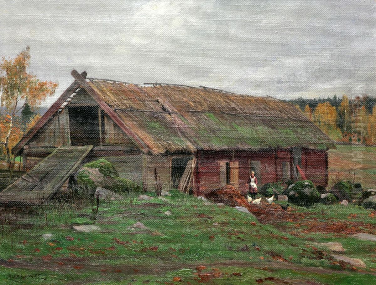 Hostdag I Sormland Oil Painting by Alexander Langlet