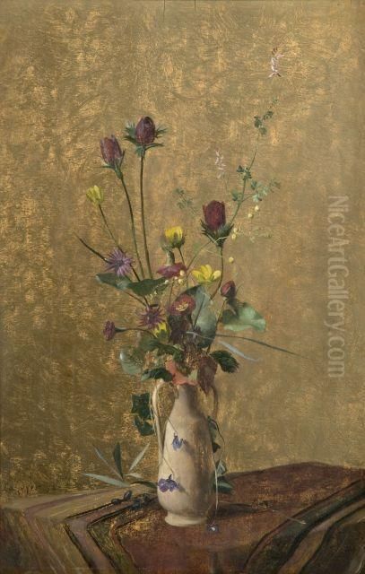Fleurs De Fevrier Oil Painting by Emmanuel Lansyer