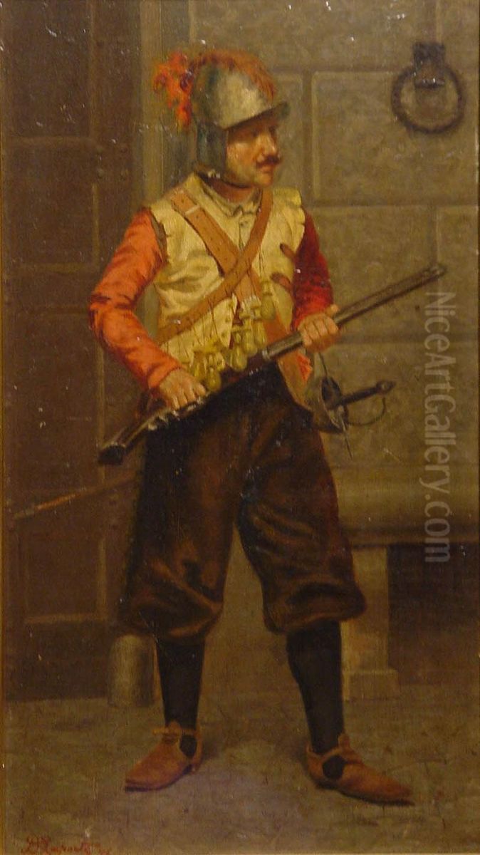 Conquistador Espanol Oil Painting by Domingo Laporte