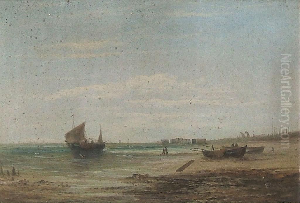 Early Morning On The South Coast - Oil Painting by Edwina Lara