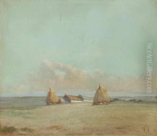 Galpones Y Parvas Oil Painting by Ernesto Laroche