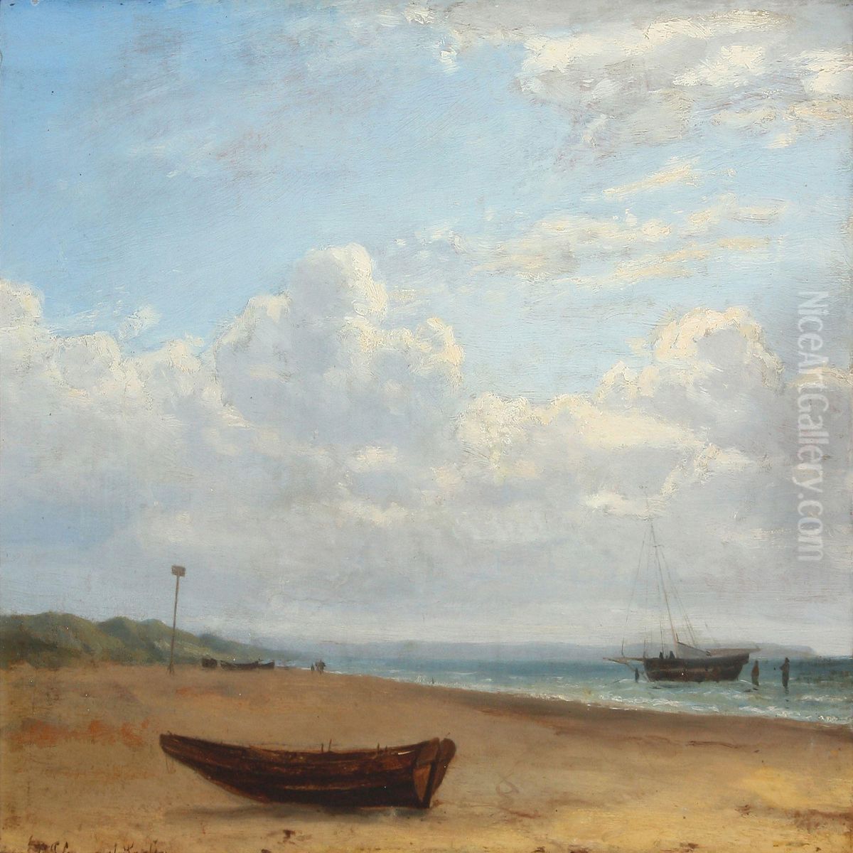 Parti Frablokhus Oil Painting by Emanuel Larsen