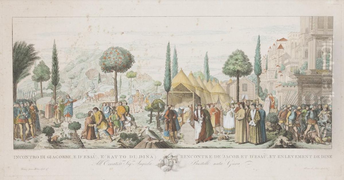 Coppia Di Incisioni Oil Painting by Lasinio, Carlo