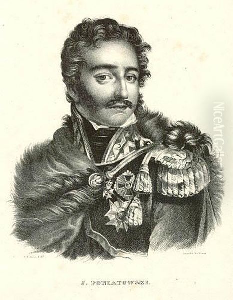 Portret Ks.j.poniatowskiego Oil Painting by Carel Christiaan A. Last