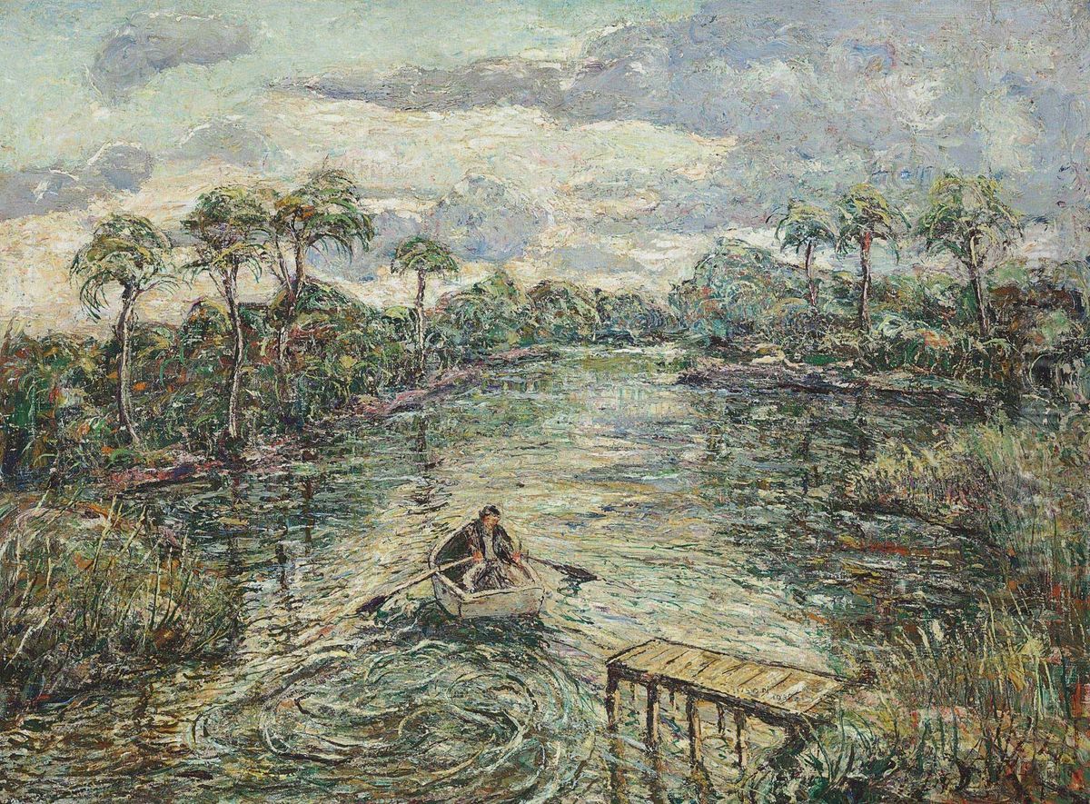 River Through The Everglades Oil Painting by Ernest Lawson