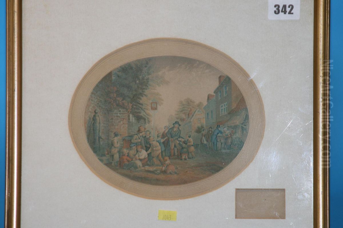 Grotto Oil Painting by Jean Baptiste Le Blond