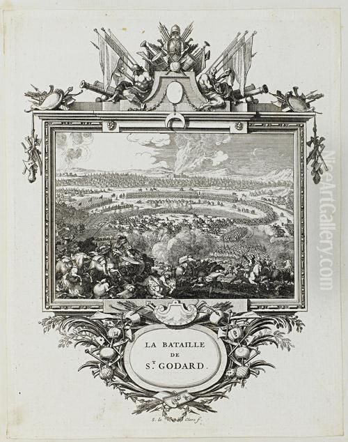 A Collection Oil Painting by Sebastien Le Clerc