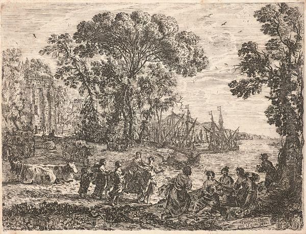 L'enlevement D'europe Oil Painting by Claude Lorrain (Claude Gellee)