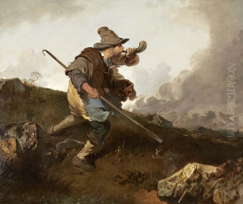 Untitled Oil Painting by Eugene Lepoittevin