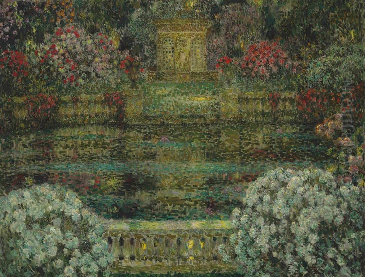 Floraison Oil Painting by Henri Eugene Augustin Le Sidaner
