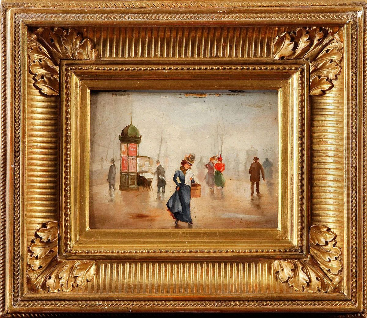 Vuede Paris Oil Painting by Leonie Lebas