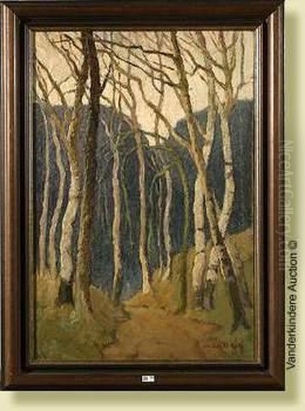 Les Bouleaux Oil Painting by Jean-Baptiste Lucien