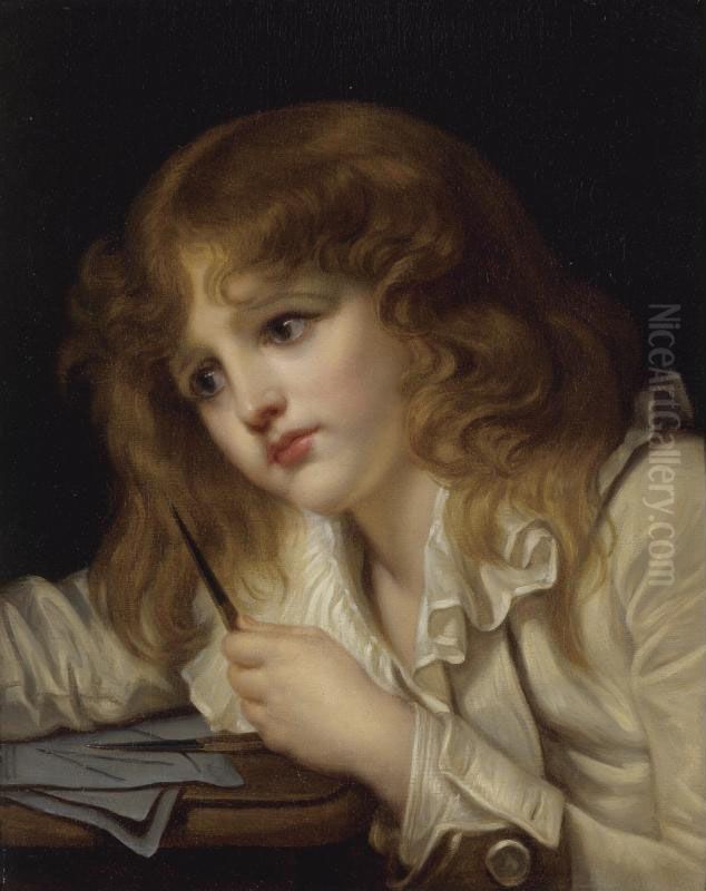 Property Of A Private Collector, New York
 

 
 
 

 
 The Young Mathematician Oil Painting by Jeanne-Philiberte Ledoux