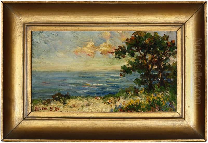Blue WatersOf Monterey Oil Painting by Bertha Stringer Lee