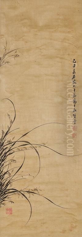 Orchid Oil Painting by Ha Eung Lee