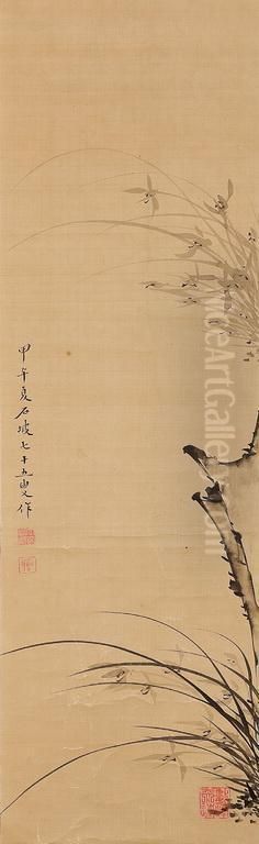 Orchid Oil Painting by Ha Eung Lee