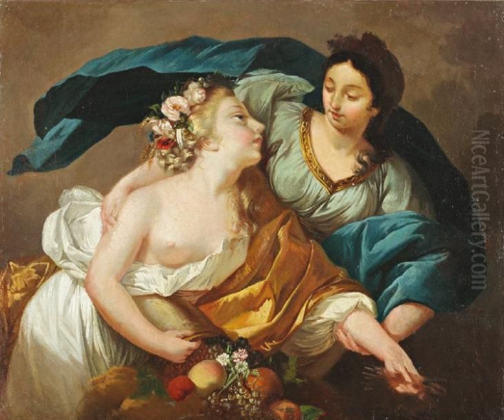 Trompe L'oeil Aux Effets De Chasse Oil Painting by Johannes Leemans